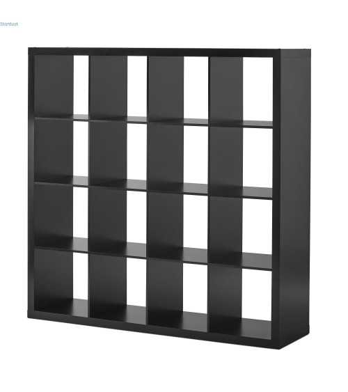 Meuble de rangement et organisateur de stockage Ikea à 16 cubes Noir