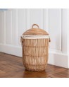 Panier à linge en rotin naturel